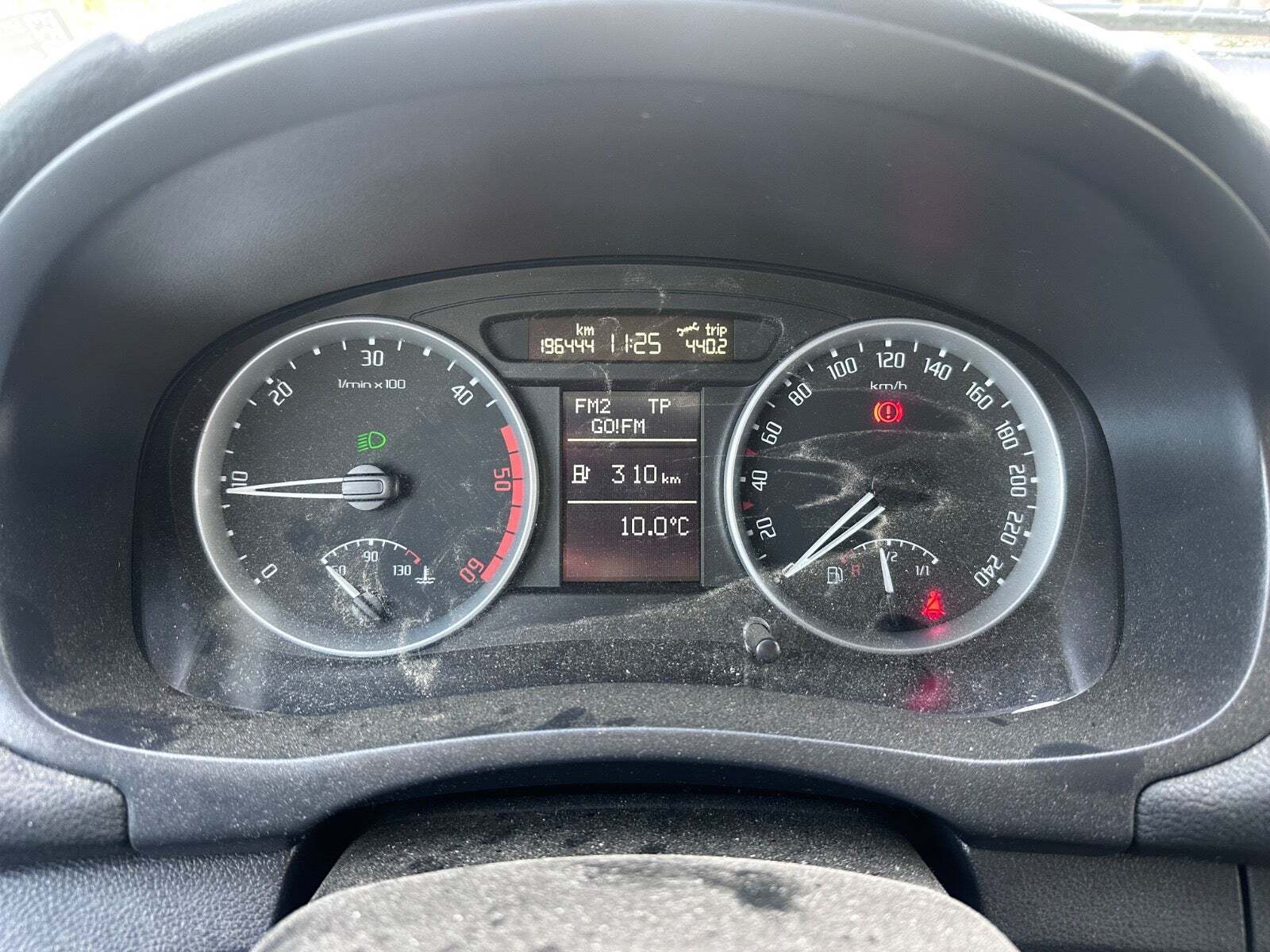 Grøn Skoda Fabia fra 2010