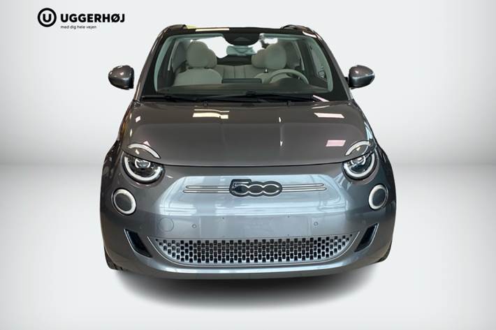 Grå Fiat 500e fra 2021