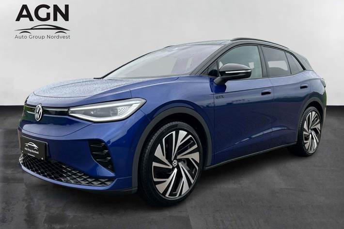 Blå VW ID.4 fra 2025 set udefra