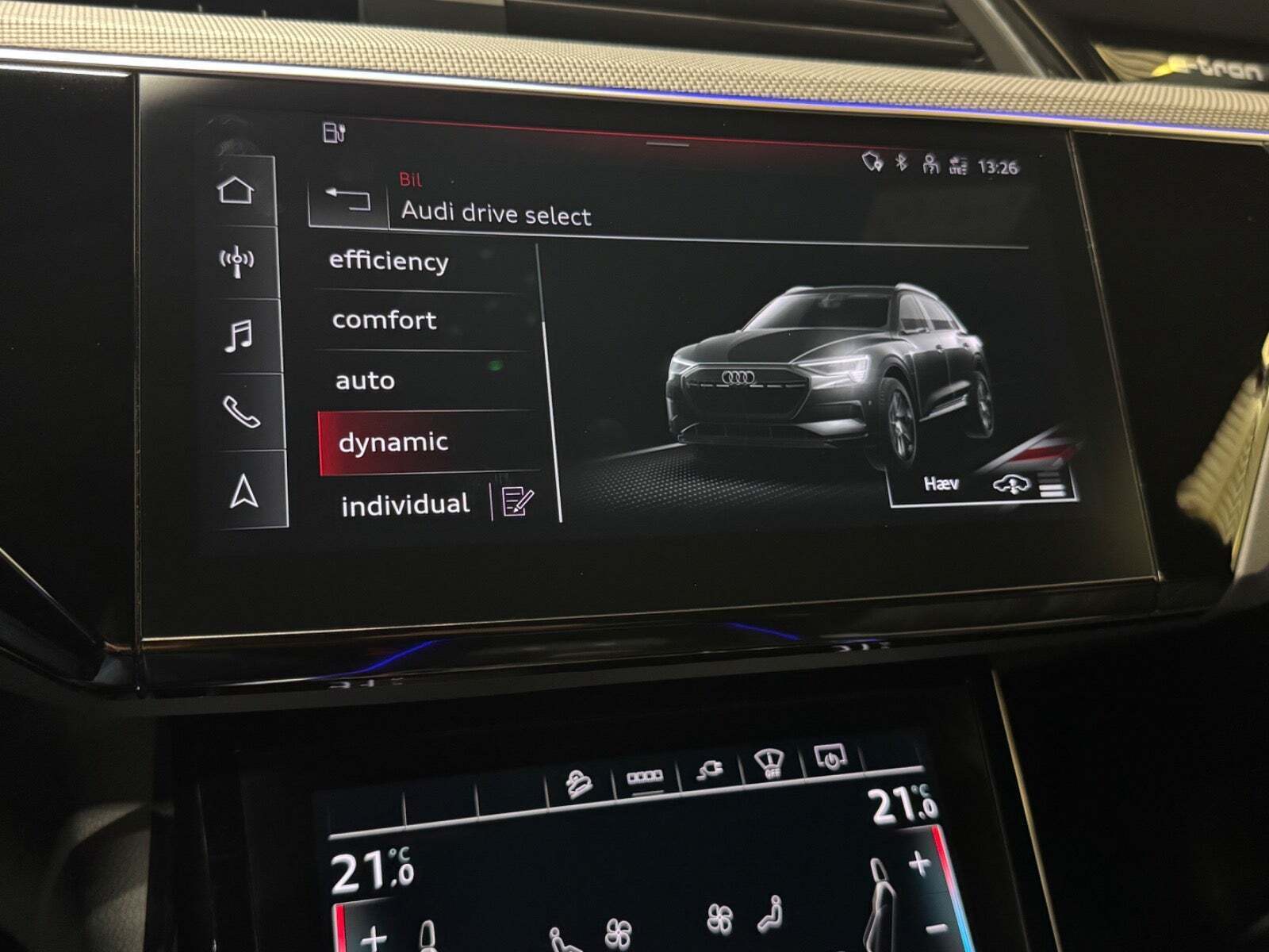 Sort Audi e-tron fra 2022