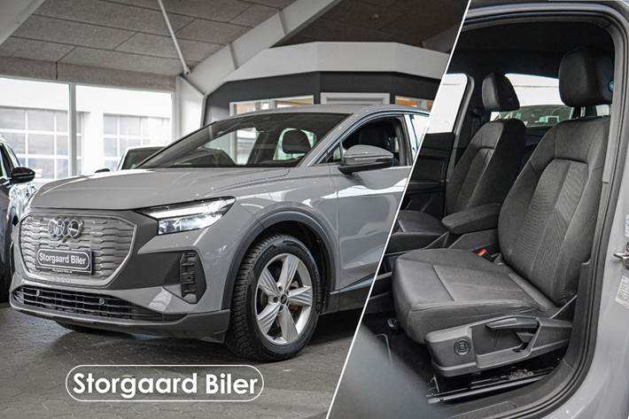 Grå Audi Q4 e-tron fra 2022