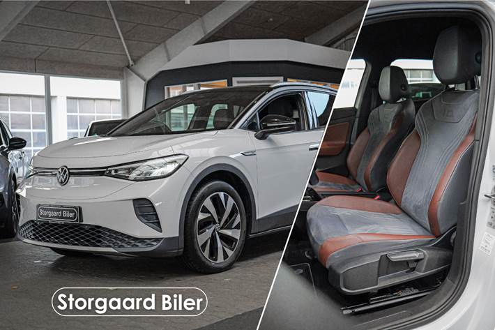 Hvid VW ID.4 fra 2021 set udefra