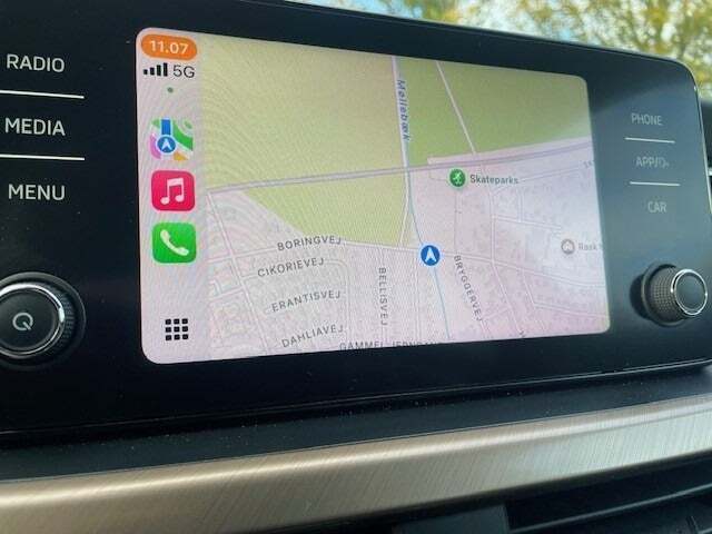 Blå Skoda Scala fra 2021