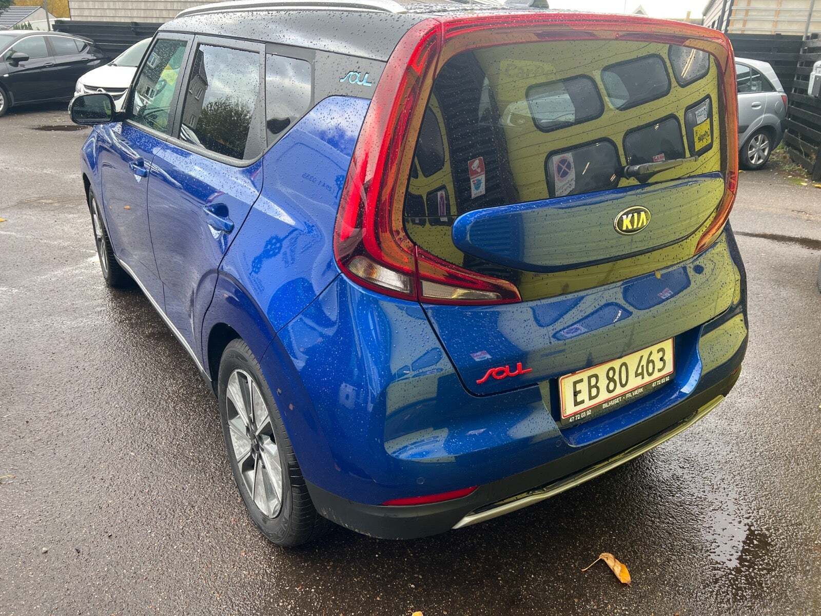 Blå Kia e-Soul fra 2020