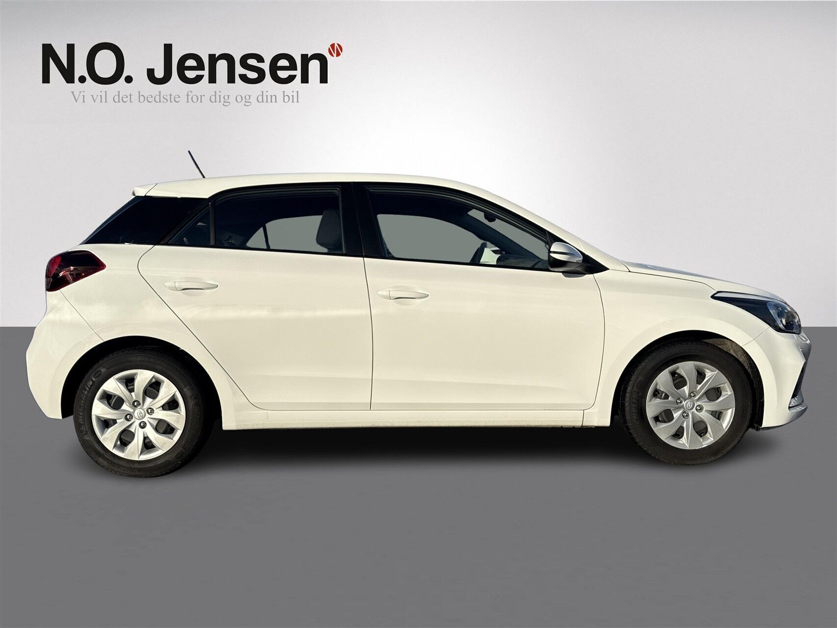 Hvid Hyundai i20 fra 2019