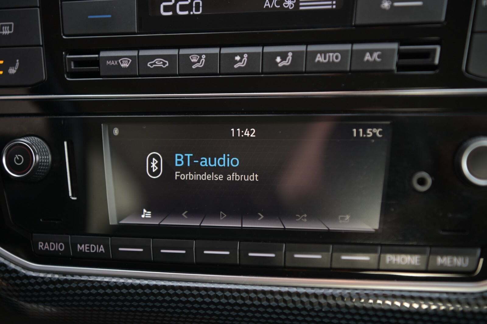 Rød VW UP! fra 2018