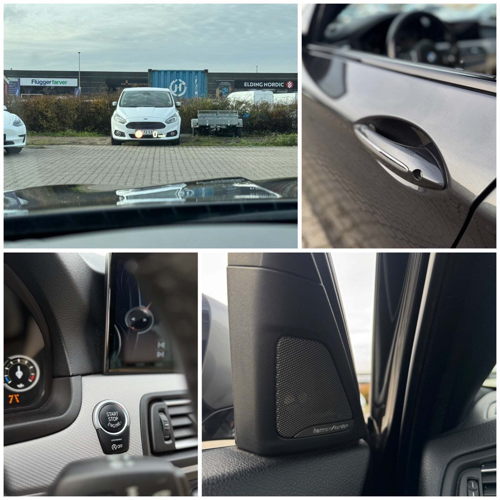 Grå BMW M550d fra 2012