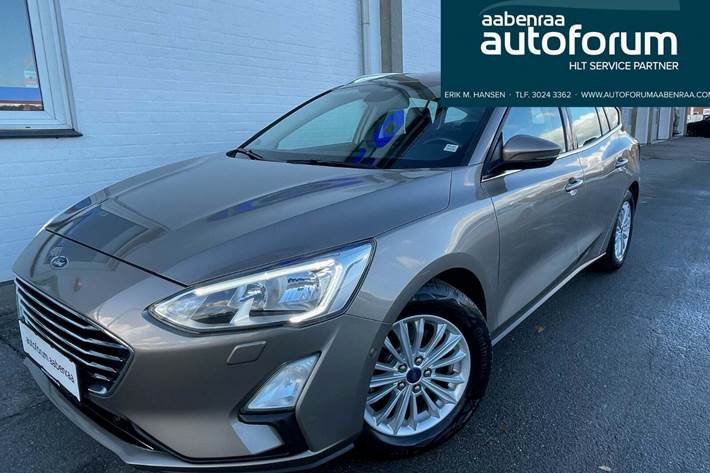 Brun Ford Focus fra 2019 set udefra