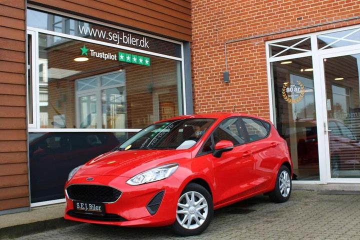 Rød Ford Fiesta fra 2020