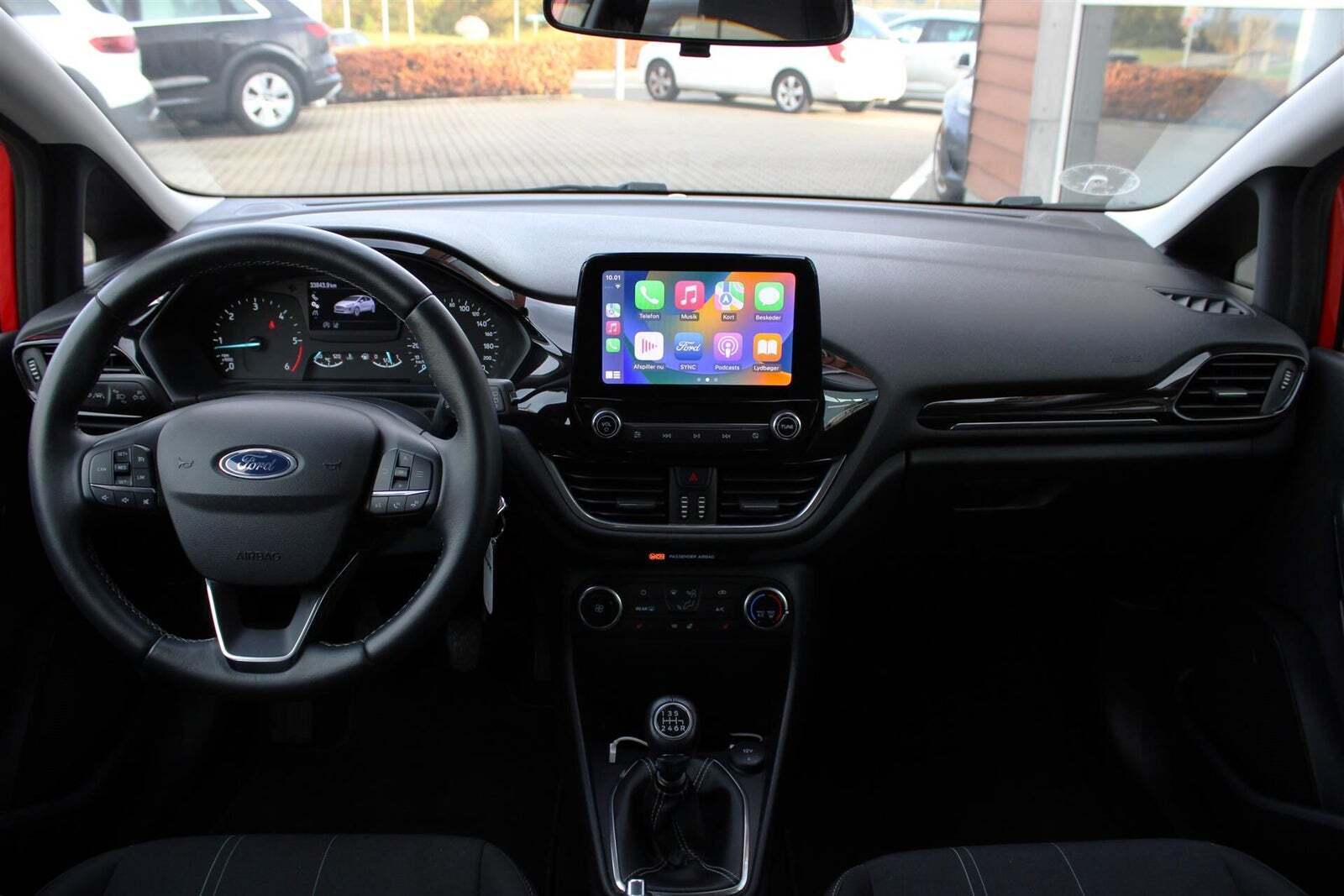Rød Ford Fiesta fra 2020