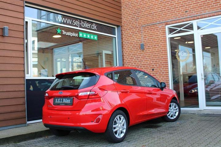 Rød Ford Fiesta fra 2020