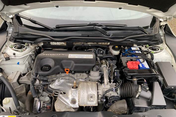 Hvid Honda Civic fra 2018