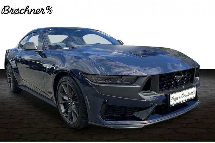 Blå Ford Mustang fra 2025