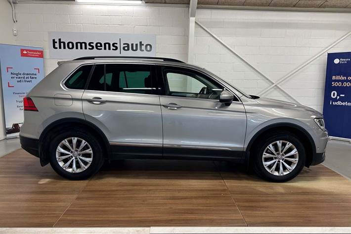 Sølv VW Tiguan fra 2018