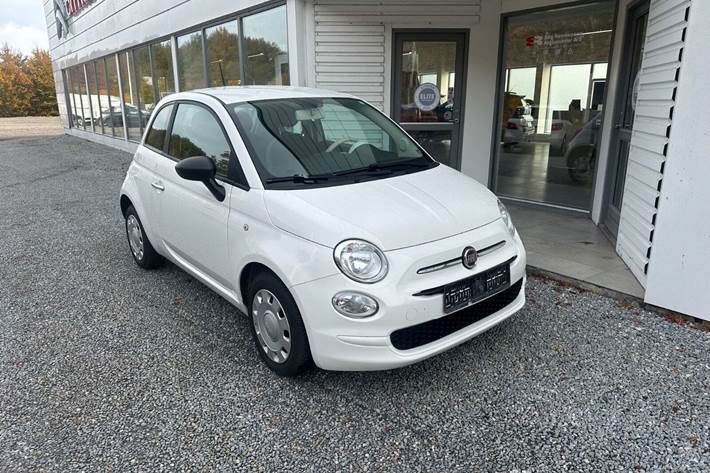 Hvid Fiat 500 fra 2020
