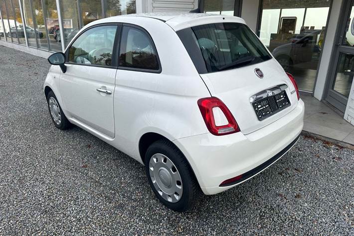 Hvid Fiat 500 fra 2020