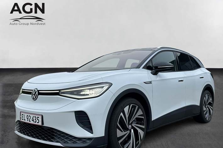 Hvid VW ID.4 fra 2021 set udefra