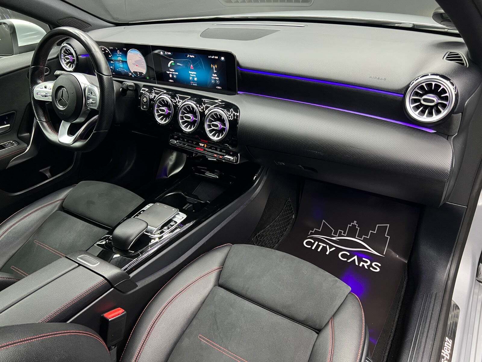 Sølv Mercedes A200 fra 2018