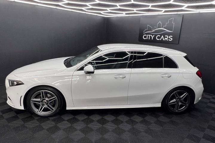 Hvid Mercedes A200 fra 2019