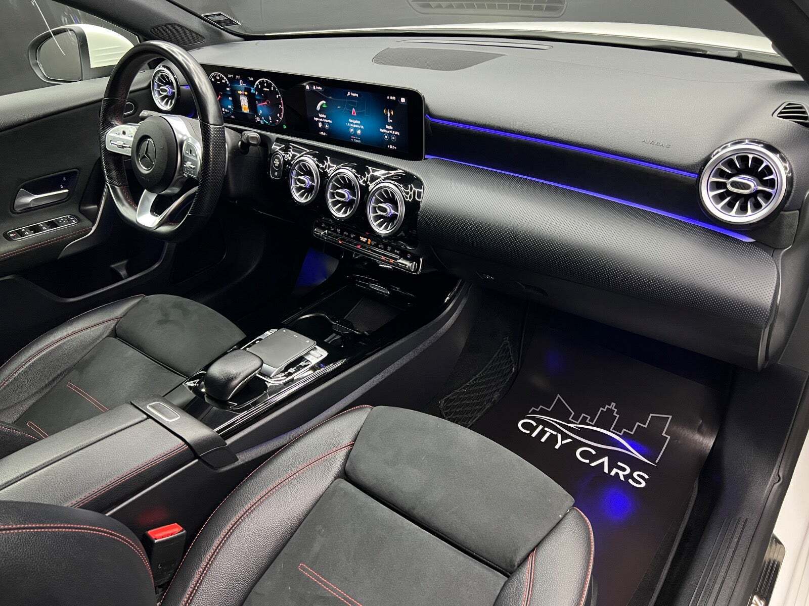 Hvid Mercedes A200 fra 2019