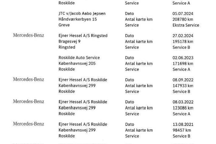 Sølv Mercedes C220 d fra 2018