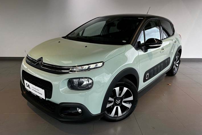 Grøn Citroën C3 fra 2020 set udefra