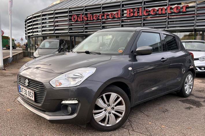Grå Suzuki Swift fra 2020 set udefra
