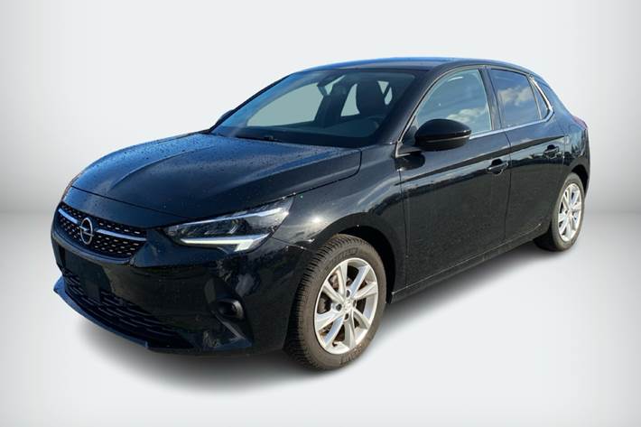 Sort Opel Corsa fra 2021 set udefra