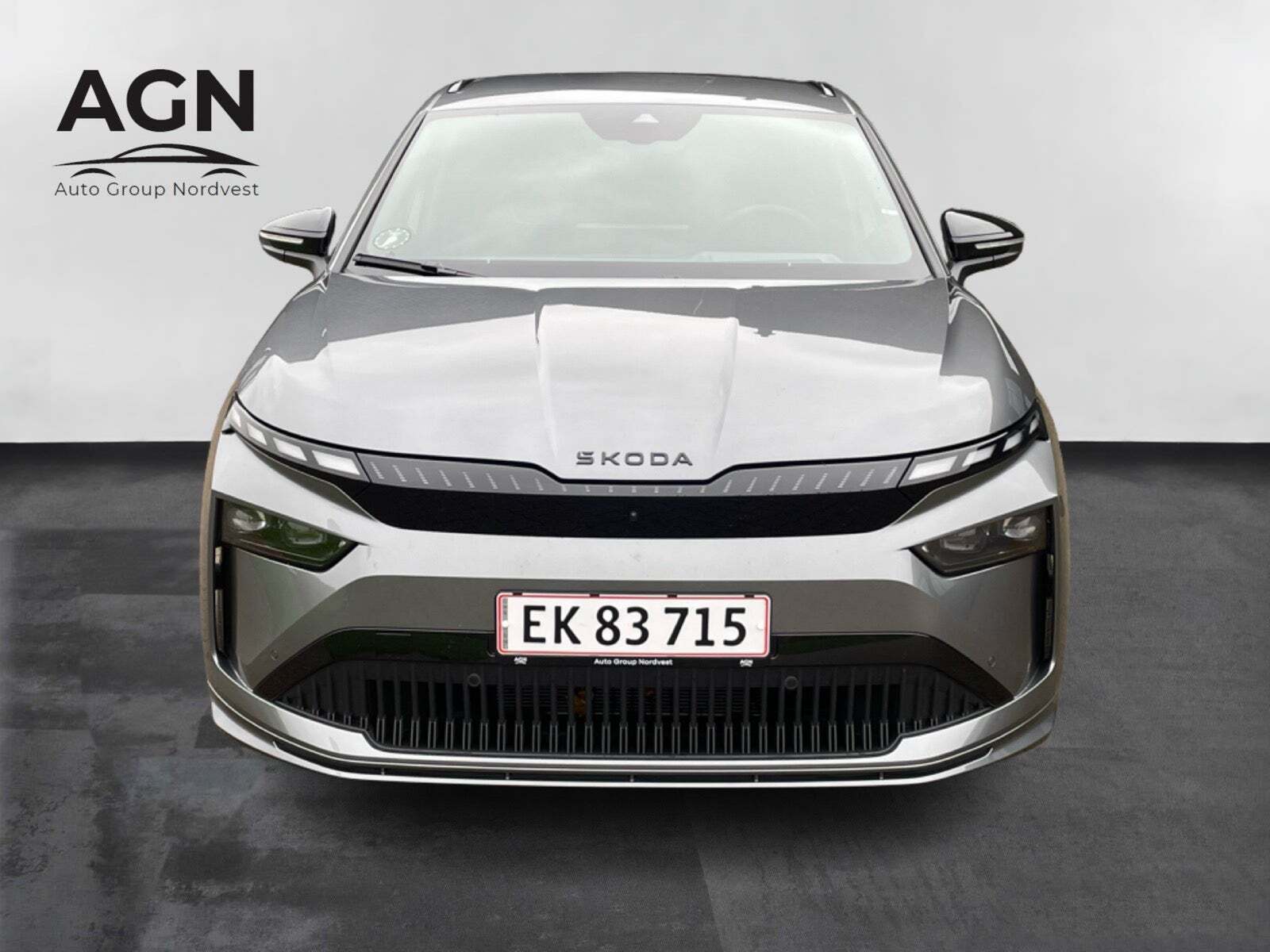 Grå Skoda Enyaq fra 2026