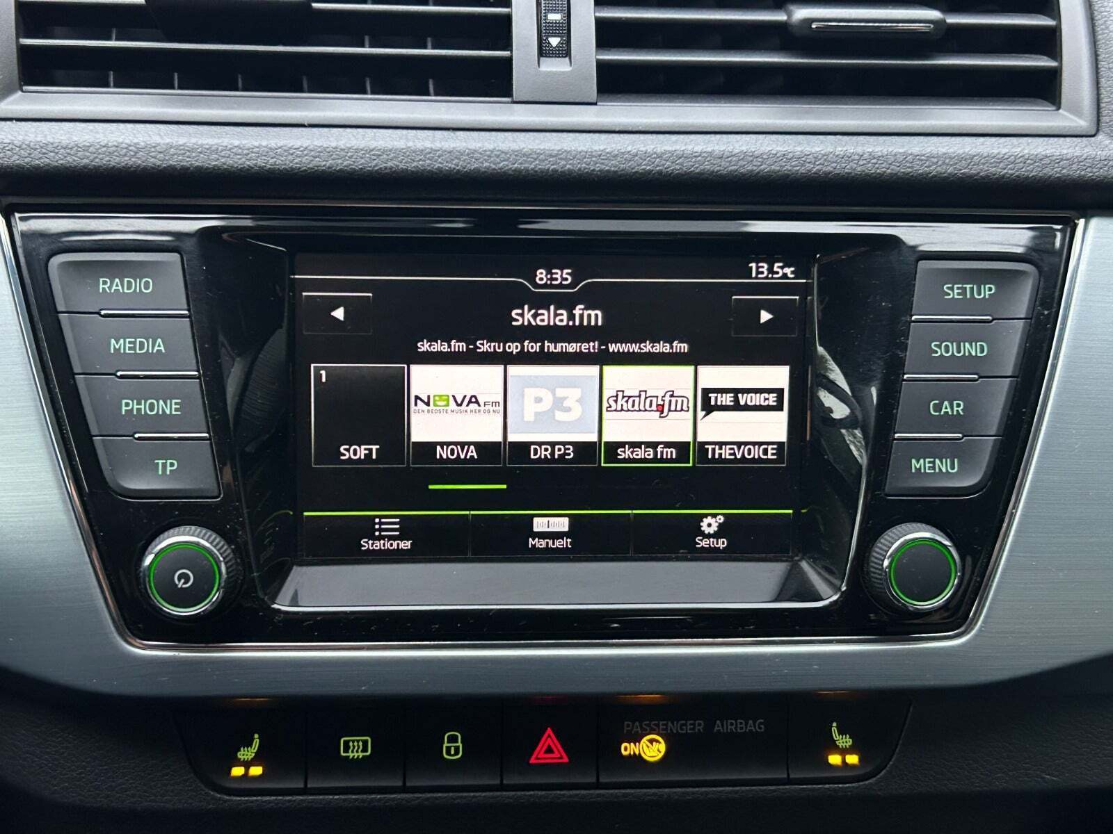 Sort Skoda Fabia fra 2017