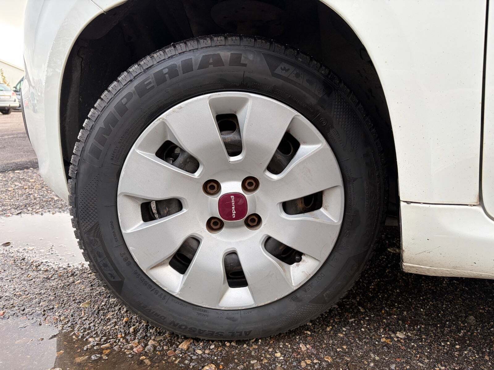 Hvid Fiat Panda fra 2012