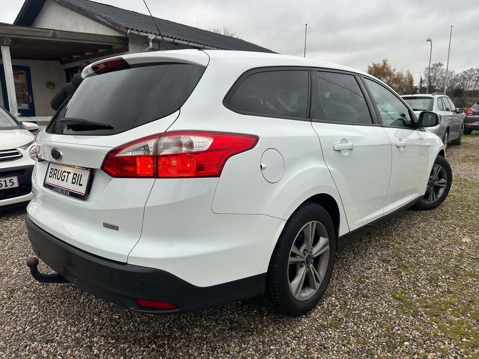 Hvid Ford Focus fra 2014