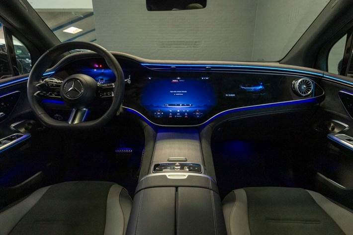 Sort Mercedes EQE350+ SUV fra 2023