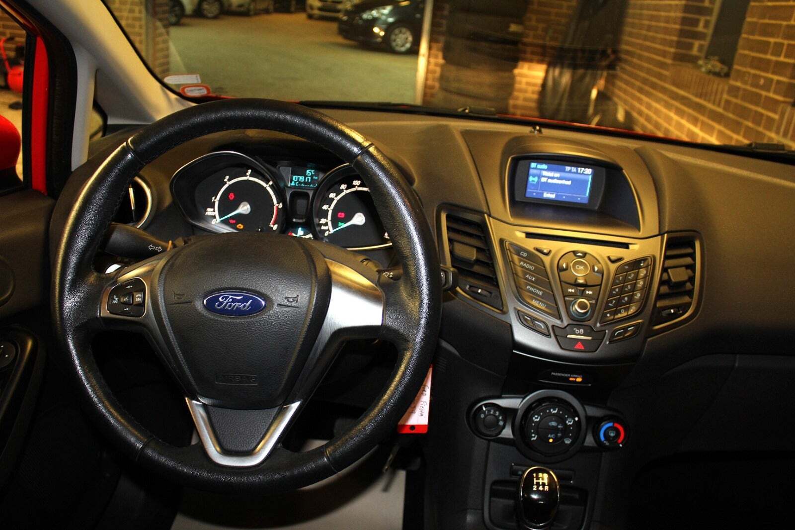 Rød Ford Fiesta fra 2017