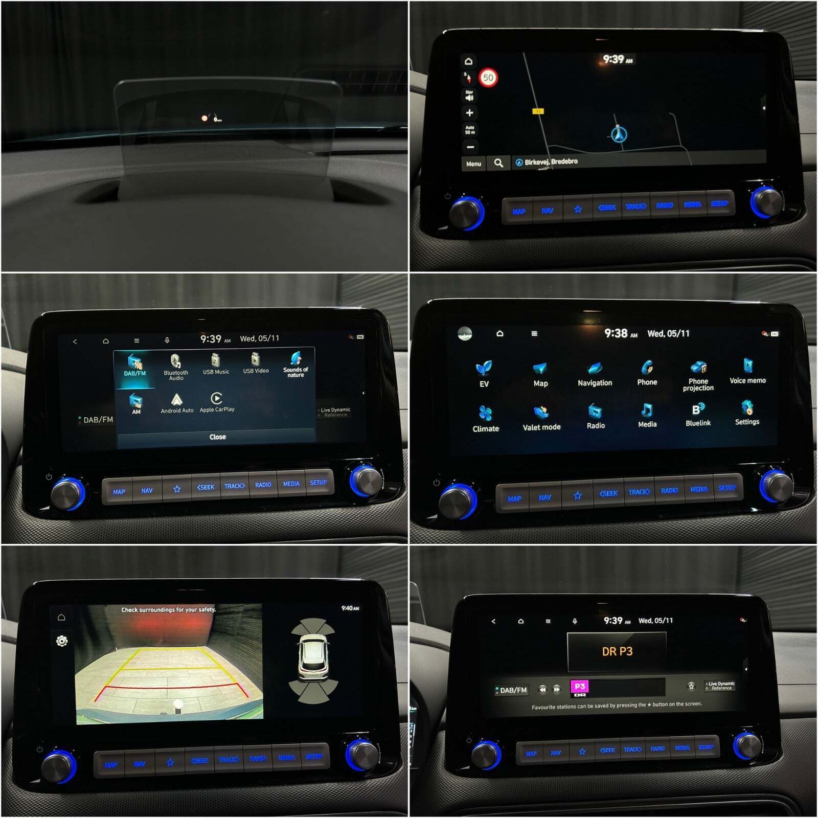 Grå Hyundai Kona fra 2020