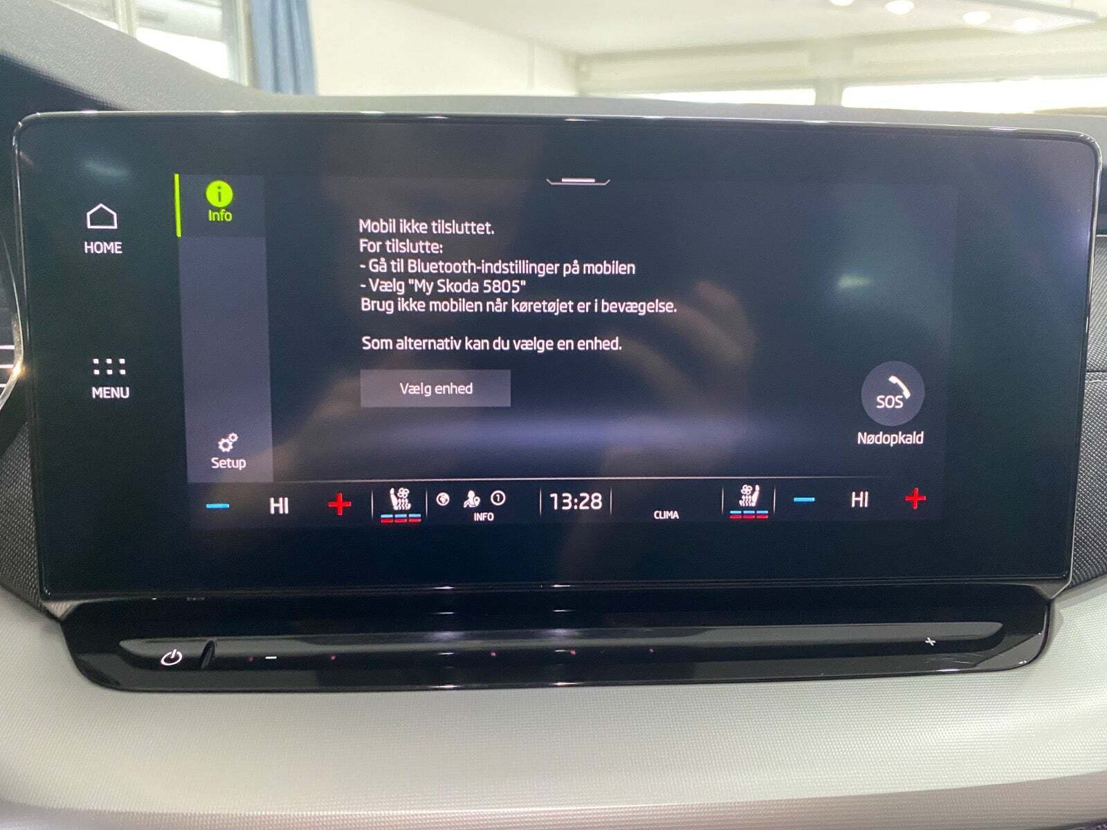 Blå Skoda Octavia fra 2021