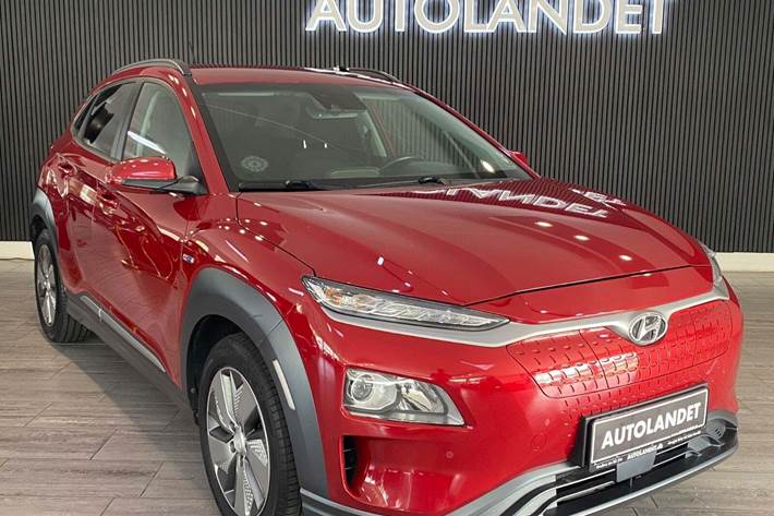 Grå Hyundai Kona fra 2019 set udefra