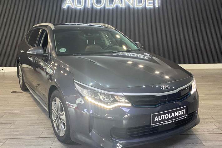 Grå Kia Optima fra 2018 set udefra