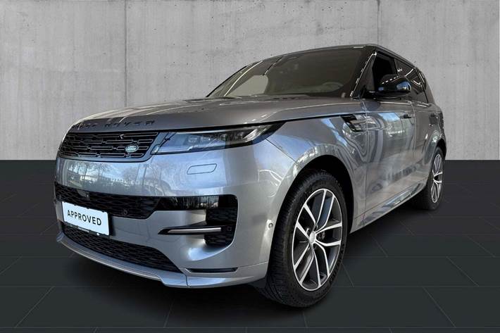 Grå Land Rover Range Rover sport fra 2025 set udefra
