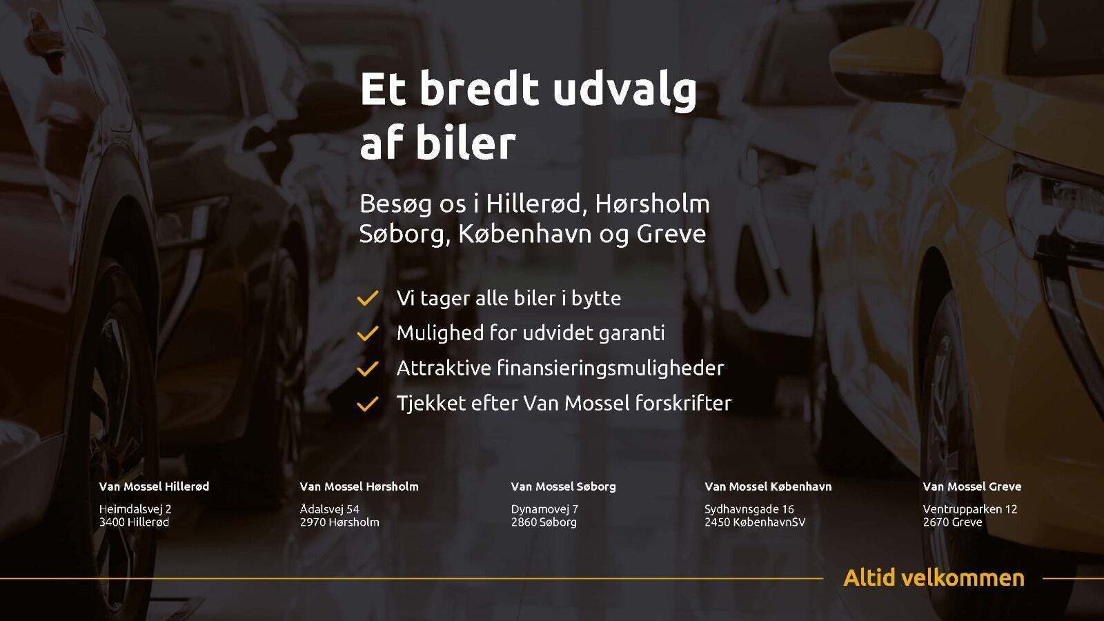 Blå Mercedes EQB350 fra 2022