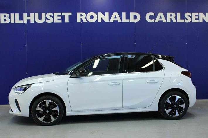 Hvid Opel Corsa-e fra 2023