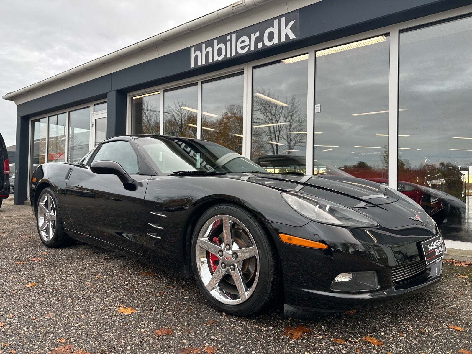 Sort Chevrolet Corvette fra 2006