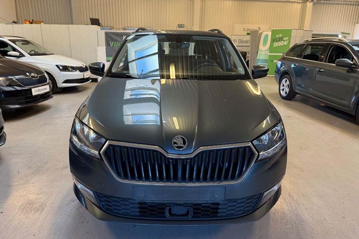 Grå Skoda Fabia fra 2019