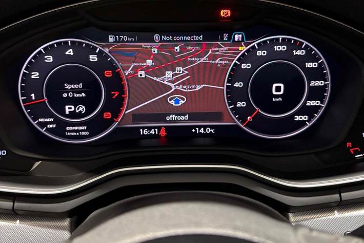 Grå Audi A5 fra 2017