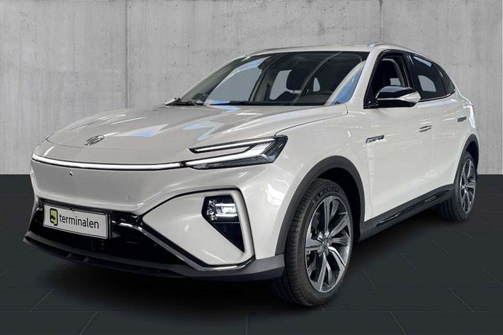 Hvid MG Marvel R fra 2024 set udefra