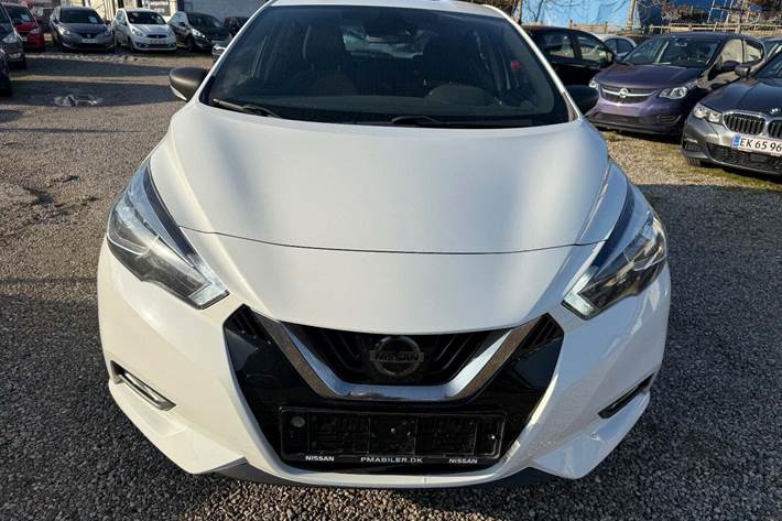 Hvid Nissan Micra fra 2017