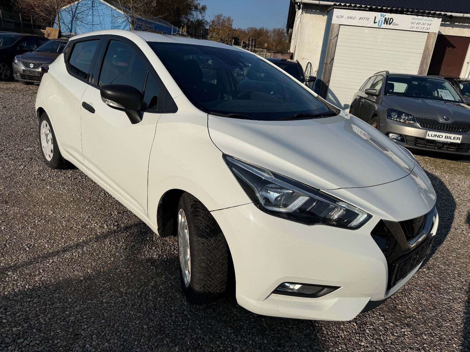 Hvid Nissan Micra fra 2017