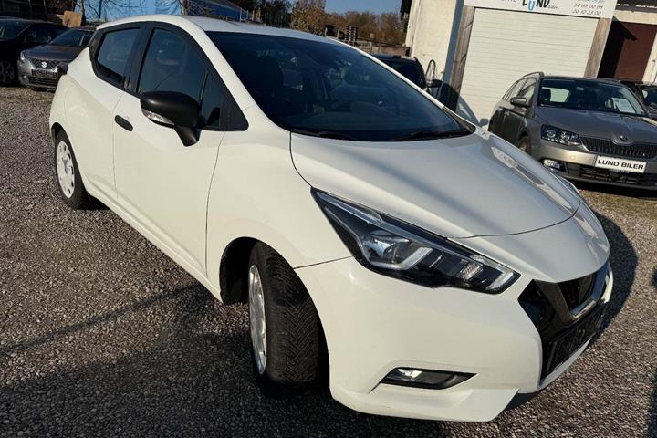 Hvid Nissan Micra fra 2017