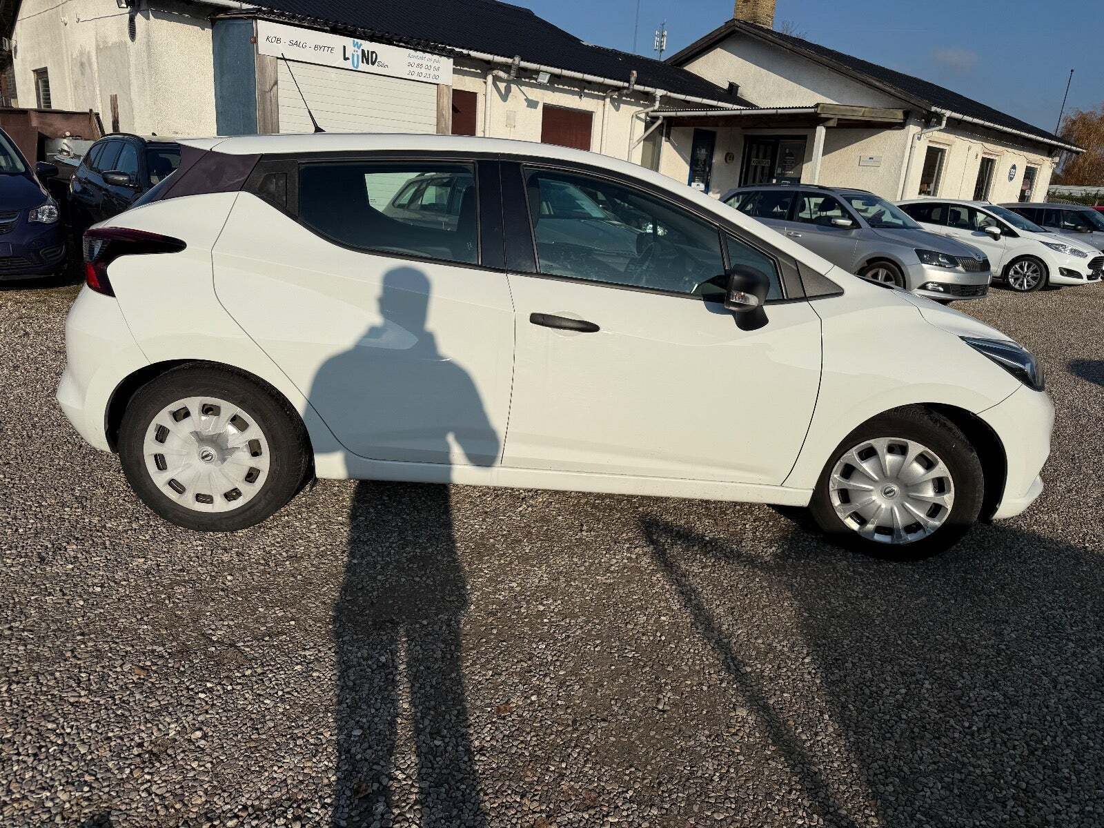 Hvid Nissan Micra fra 2017