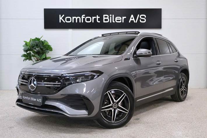 Grå Mercedes EQA250 fra 2022 set udefra